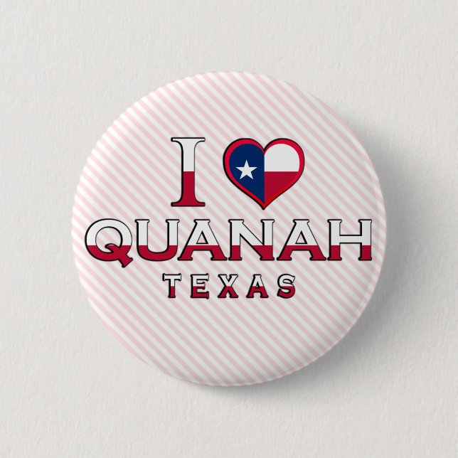 Quanah, Texas 2 Inch Round Button (Front)