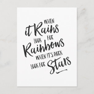 Quand il pleut - Carte Inspiration