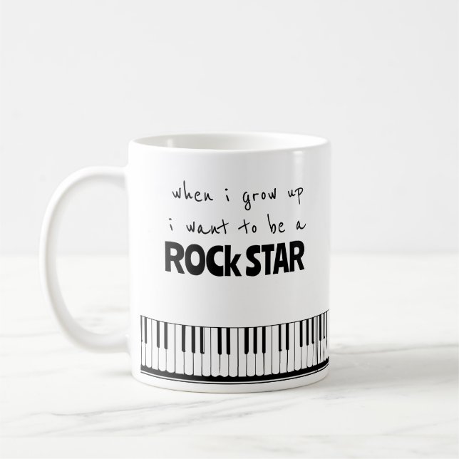 Quand j'ai grandi Rock Star café Mug (Gauche)