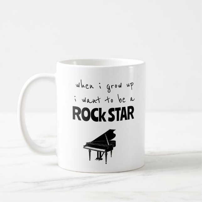 Quand j'ai grandi Rock Star café Mug (Gauche)