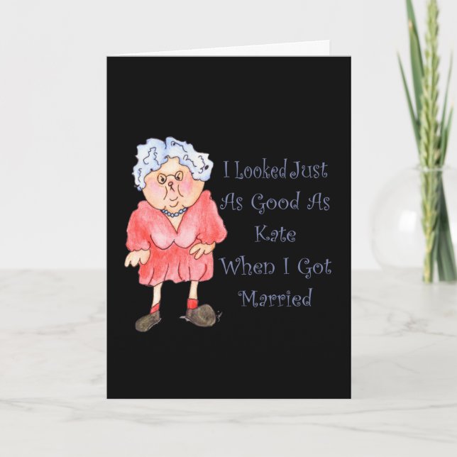 Quand j'ai obtenu à humour marié la carte drôle (Devant)