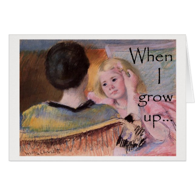 Quand je grandis… (Devant horizontal)