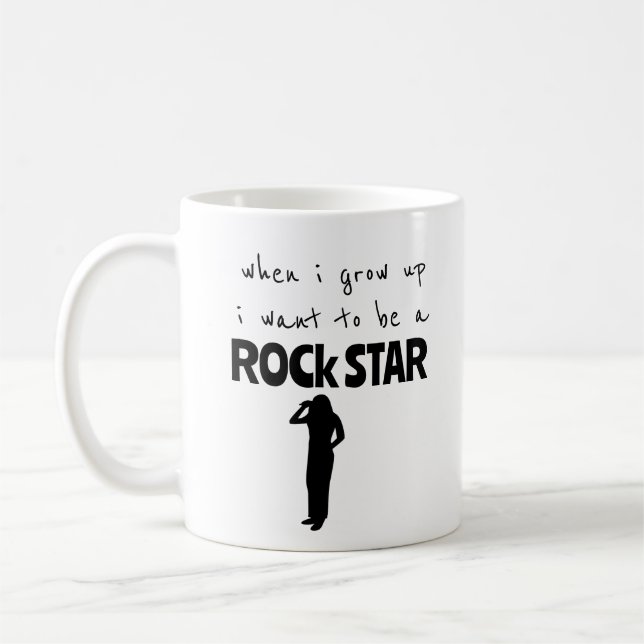 Quand je serai grand Mug Café Rock Star (Gauche)