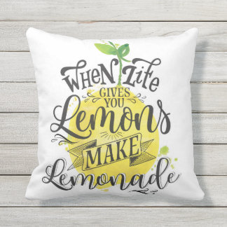 "Quand la vie te donne des citrons" Coussin double