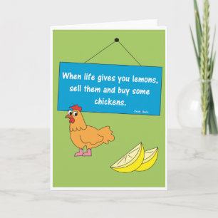 Quand la vie vous donne des citrons - carte de