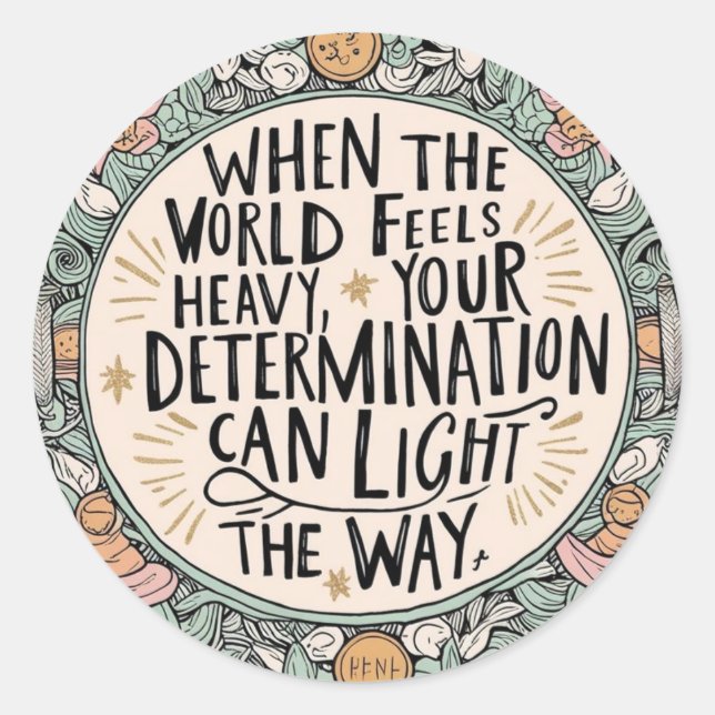 Quand le monde ressent des autocollants (Devant)