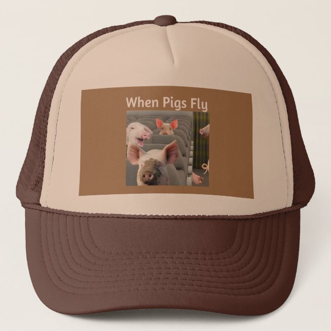 Quand les cochons ne volent pas Casquette Brown de (Devant)