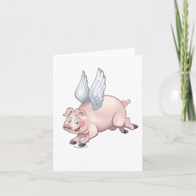 Quand les porcs pilotent le carte pour notes (Devant)