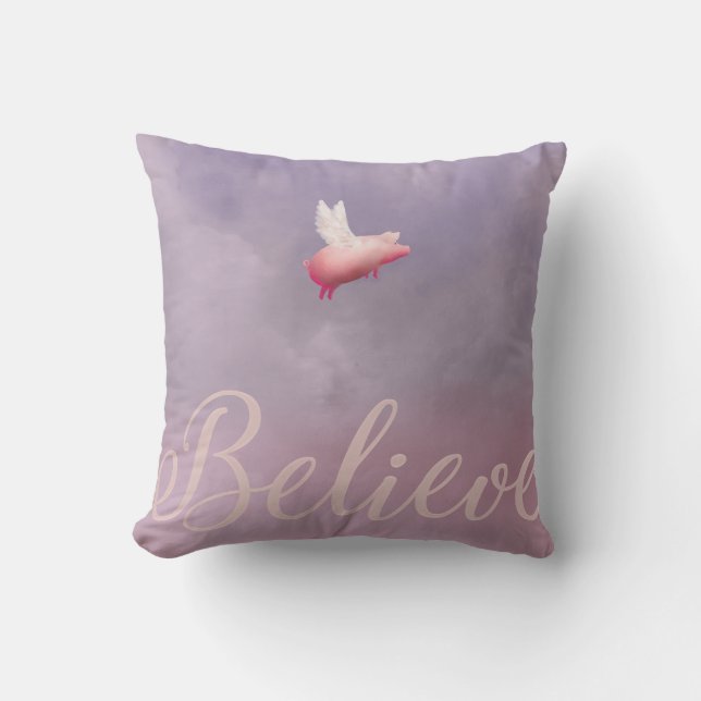 Quand les porcs volent croyez le coussin (Recto)