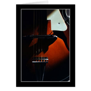 Quand Ma Guitare Dort doucement Carte De Voeux