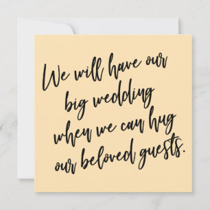 Quand nous pourrons étreindre Carte de mariage rep