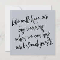 Quand nous pouvons serrer la carte Mariage à retar