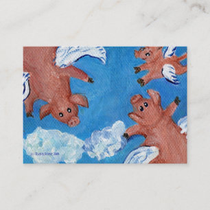 Quand porcs et cartes de visite d'une mouche à