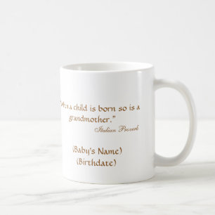 "Quand un bébé est né ainsi est la tasse d'une