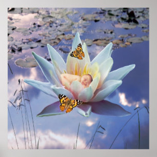 Quand un petit bébé va dormir poster