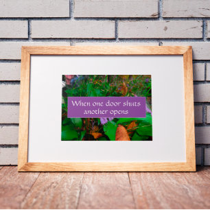 Quand une porte ferme la sagesse en disant affiche