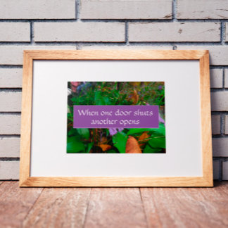 Quand une porte ferme la sagesse en disant affiche