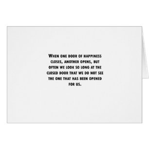 Quand une porte se ferme