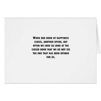 Quand une porte se ferme