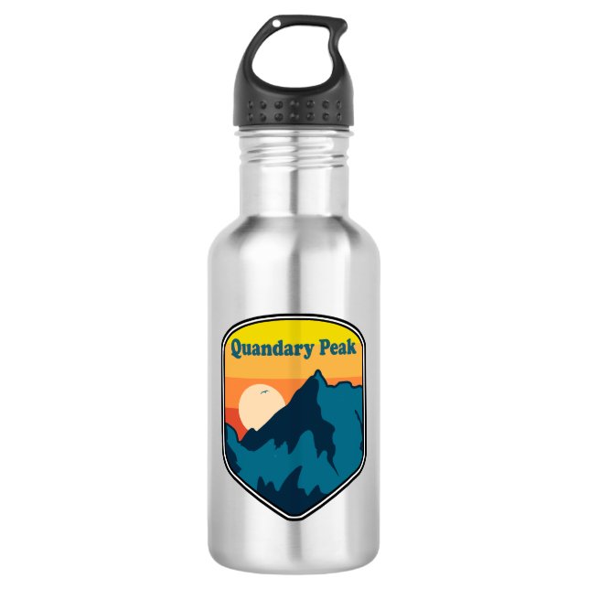 Quandary Peak Colorado Sunrise 532 Ml Water Bottle (Front)