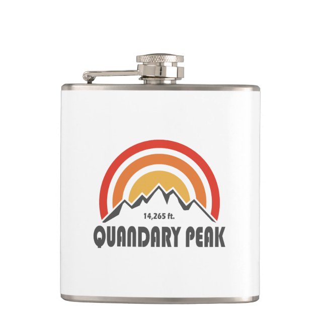 Quandary Peak Hip Flask (Front)