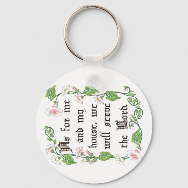 Quant à moi et ma maison... Porte-clés (Recto)