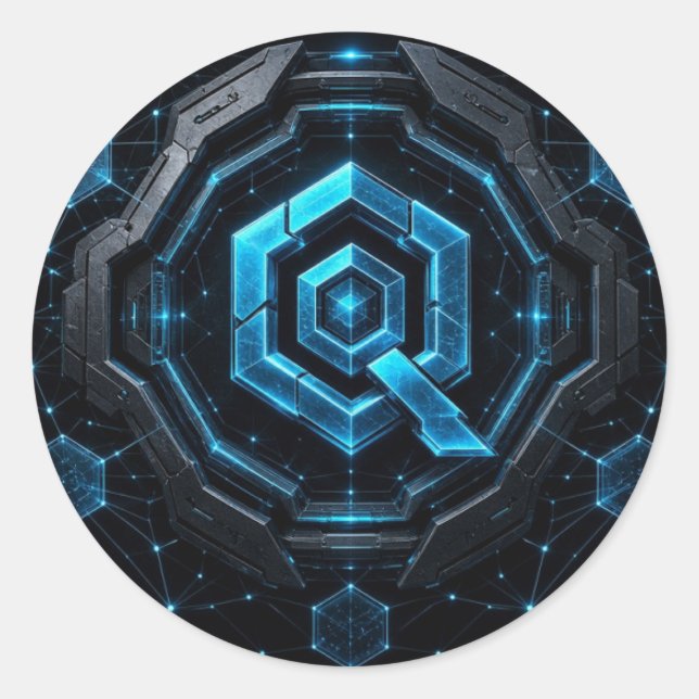Quant Overledger Circuit Hex Sticker (Front)