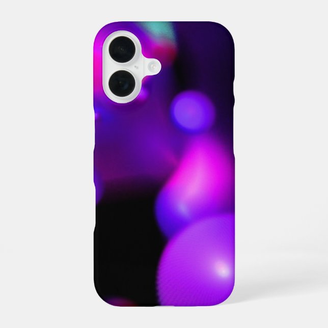 QUANTUM BUBBLE purple iPhone 16 Case (Back)