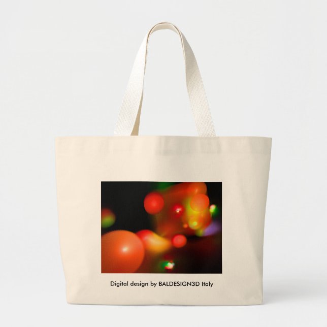 QUANTUM BUBBLES LARGE TOTE BAG (Front)