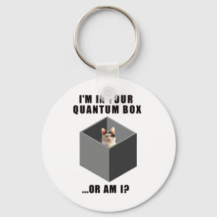 Quantum Cat Keychain
