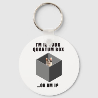 Quantum Cat Keychain