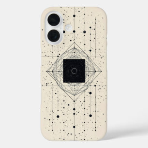 Quantum Centre Grid iPhone 16 Case