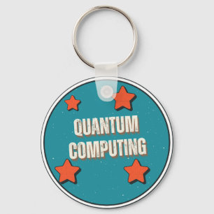 Quantum Computing Science Keychain