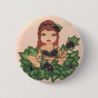 Quantum Cutie Grape Vine Girl 2 Inch Round Button