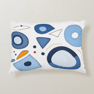Quantum Dot Dreams Abstract Accent Pillow