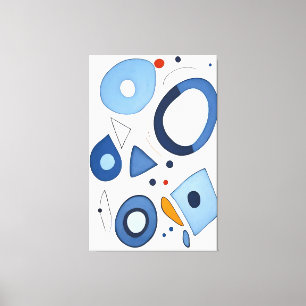 Quantum Dot Dreams Abstract Canvas Print