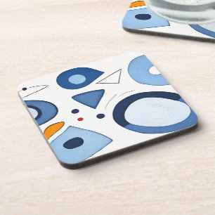 Quantum Dot Dreams Abstract Coaster