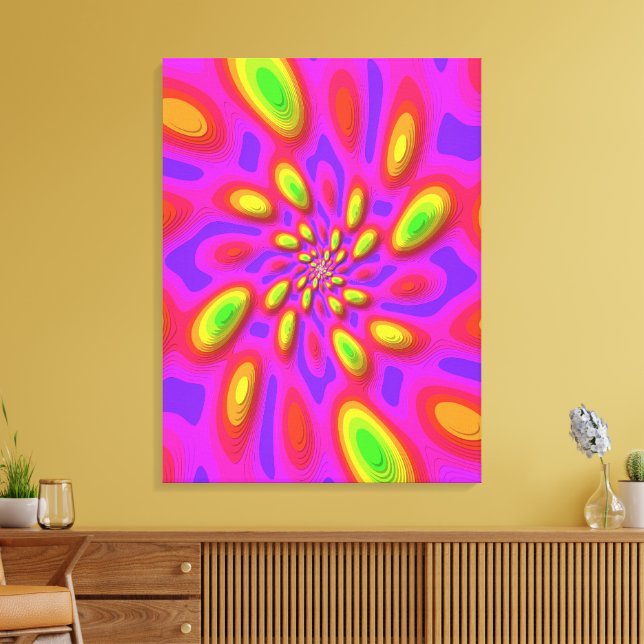 Quantum Eigenstate Mandala Art  Canvas Print (Insitu(LivingRoom))