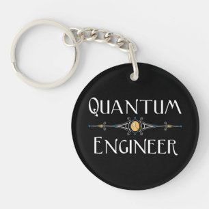 Quantum Engineer Line Keychain