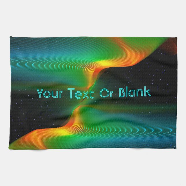 Quantum Entanglement Kitchen Towel (Horizontal)