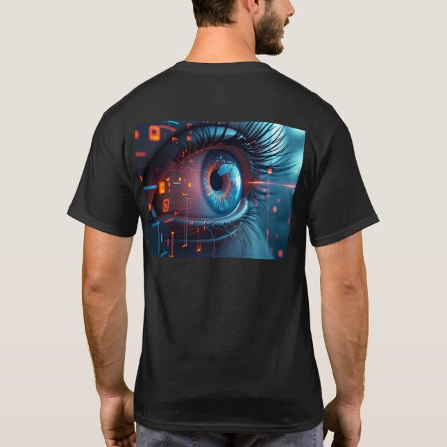 Quantum Eye hommes noir T-shirt dos (Dos)