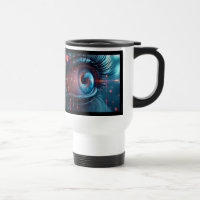 Quantum Eye left hand travel commuter mug