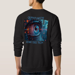 Quantum Eye technologie hommes sweatshirt noir dos