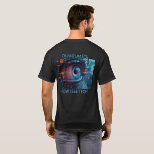 Quantum Eye technologie hommes T-shirt noir dos