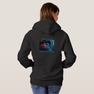 Quantum Eye Things women black hoodie back