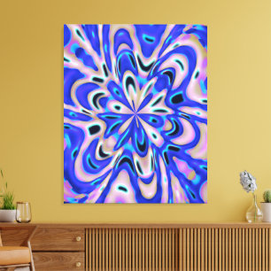 Quantum Fluids Kinetic Painting Canvas Print