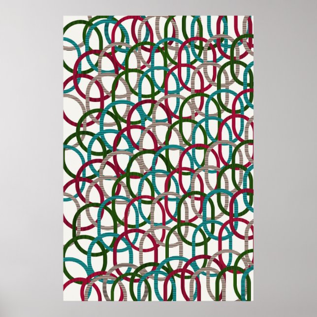 Quantum Geometric Pattern Design  Poster (Front)