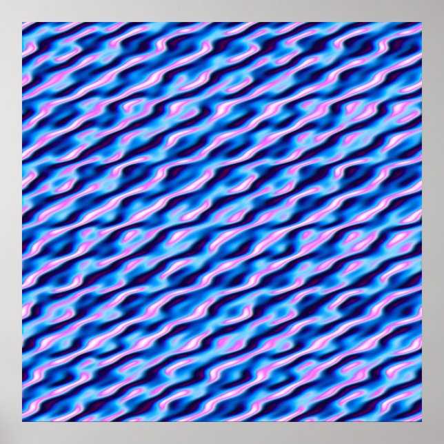 Quantum Glitch Pattern  Poster (Front)