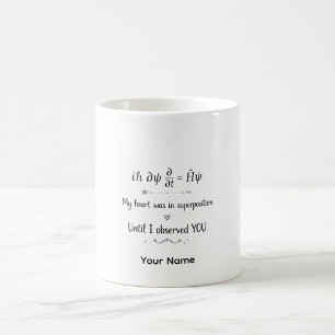 Quantum Love Physics Gift Personalized Mug