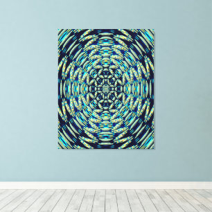Quantum Mandala Art Canvas Print